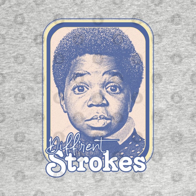 Diff'rent Strokes  // Retro 80s Aesthetic Fan Design by DankFutura